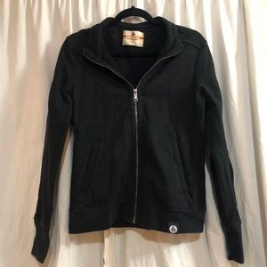 American Giant Women’s Black Moto Full Zip (L)